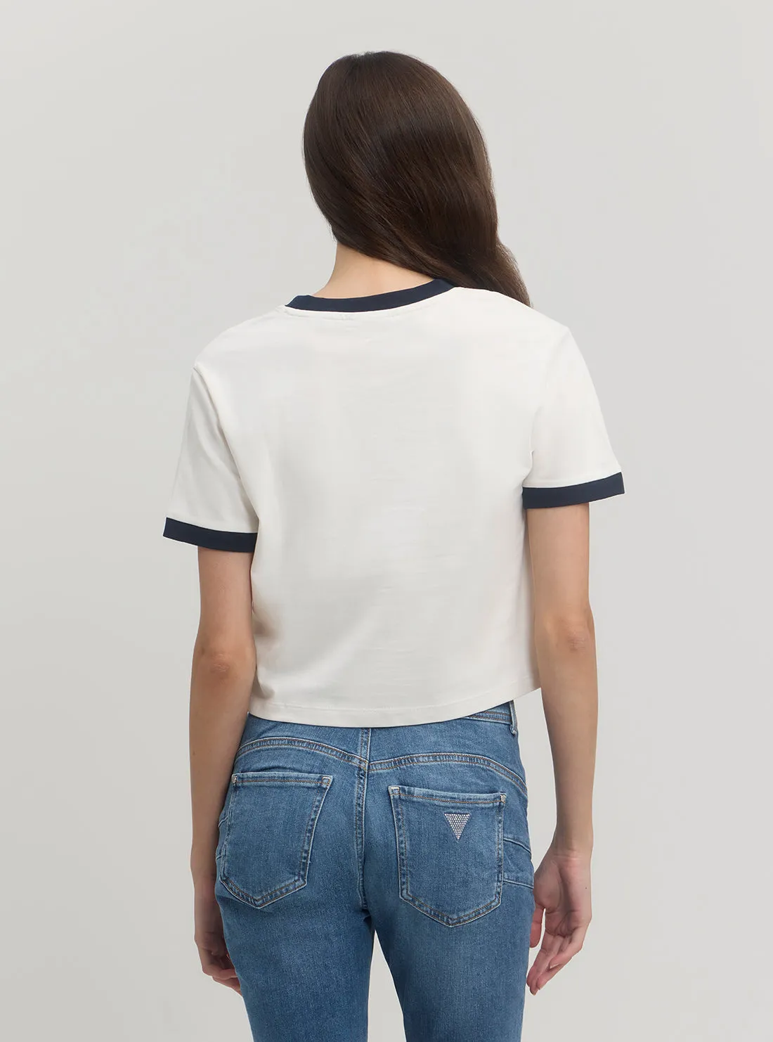 Eco White Blue Raquelle T-Shirt Guess