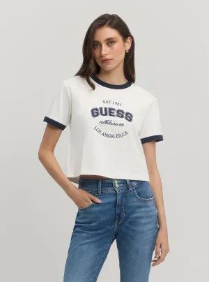 Eco White Blue Raquelle T-Shirt Guess