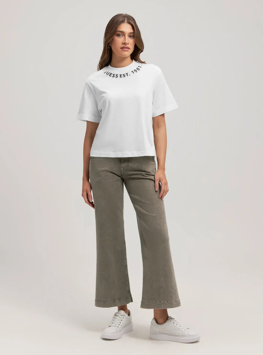 Eco White Logo T-Shirt Guess
