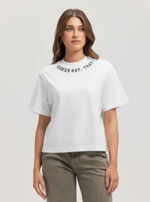 Eco White Logo T-Shirt Guess