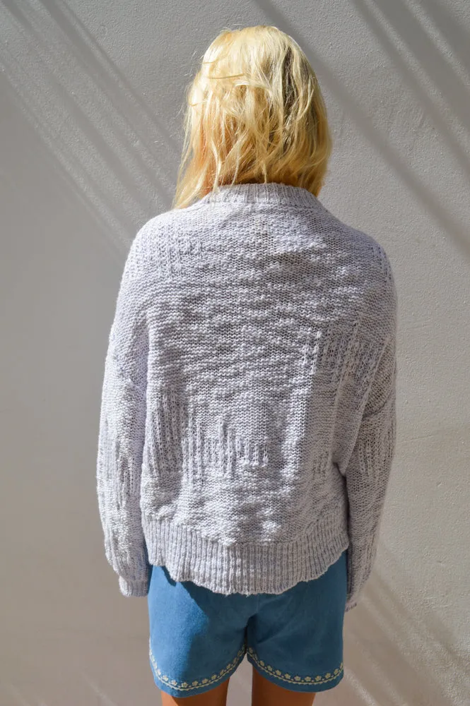 Esmé Studios Lucca Lilac Hint Pullover