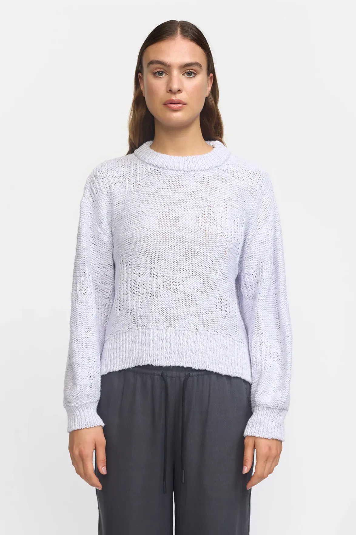 Esmé Studios Lucca Lilac Hint Pullover