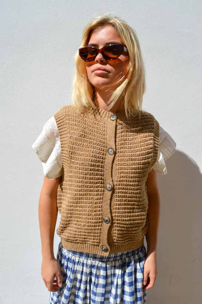 Esmé Studios Saga Incense Melange Knit Vest