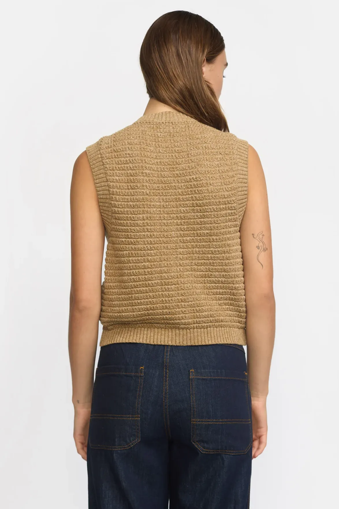 Esmé Studios Saga Incense Melange Knit Vest