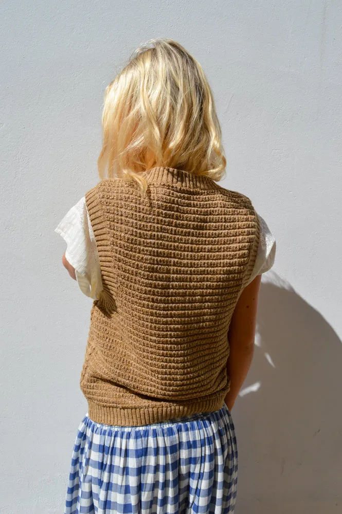 Esmé Studios Saga Incense Melange Knit Vest