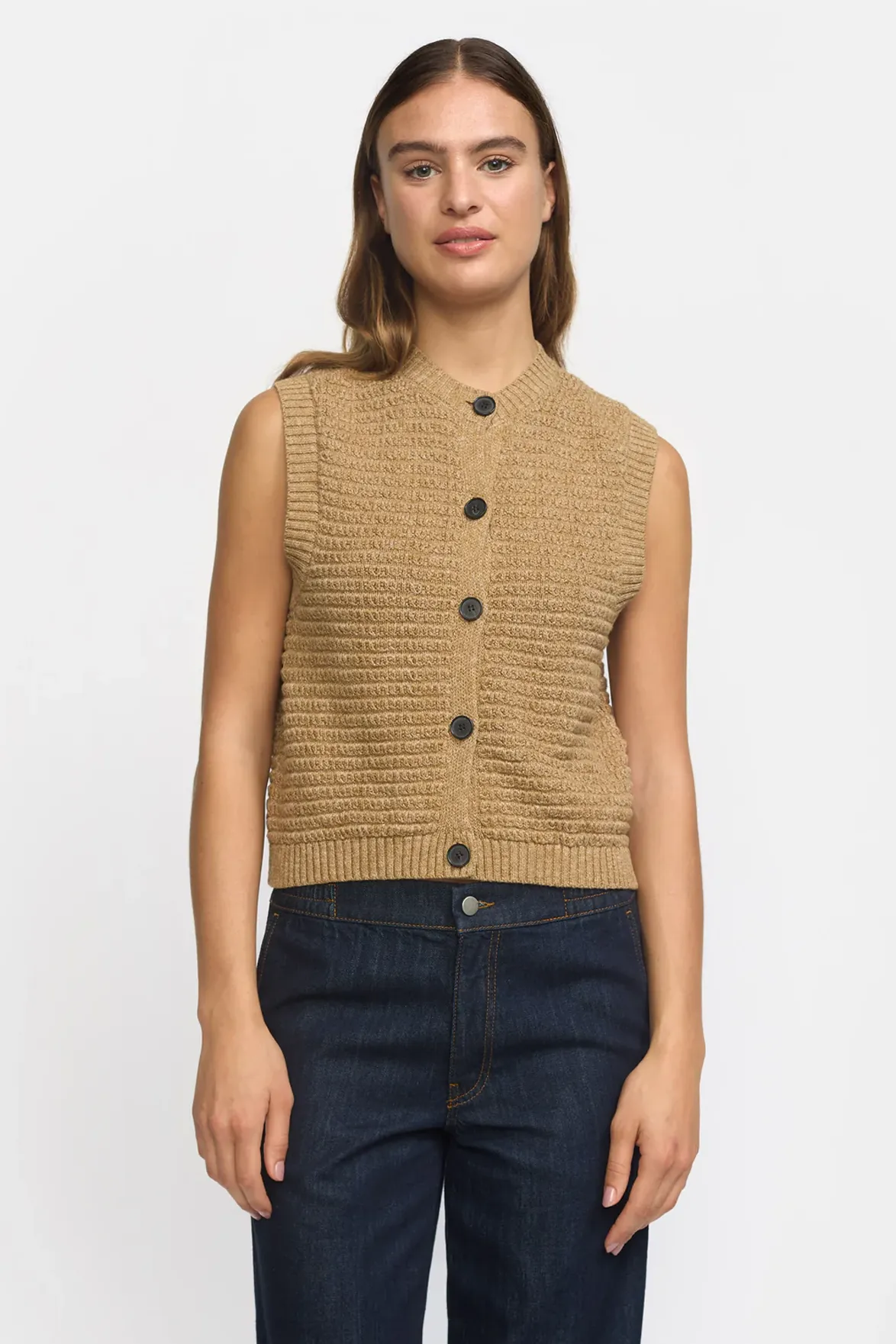 Esmé Studios Saga Incense Melange Knit Vest