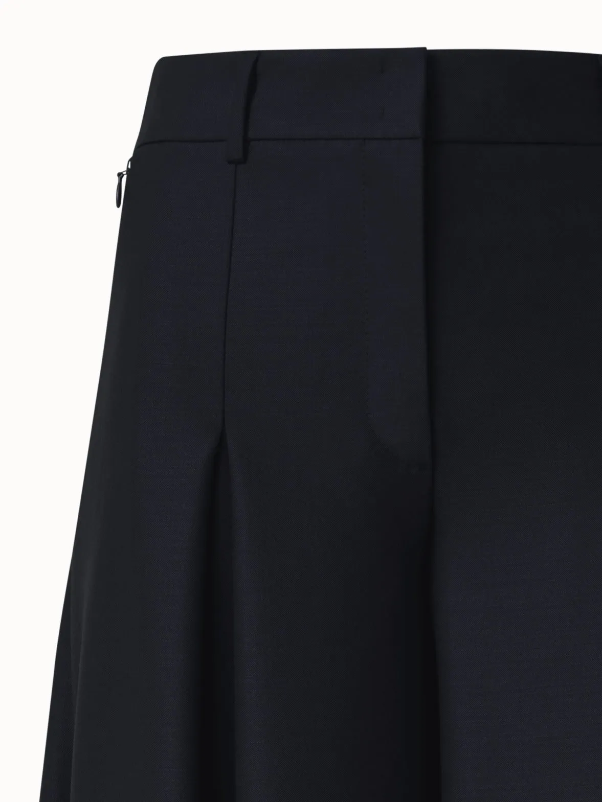 Extra Wide Palazzo Wool Gabardine Pants Akris