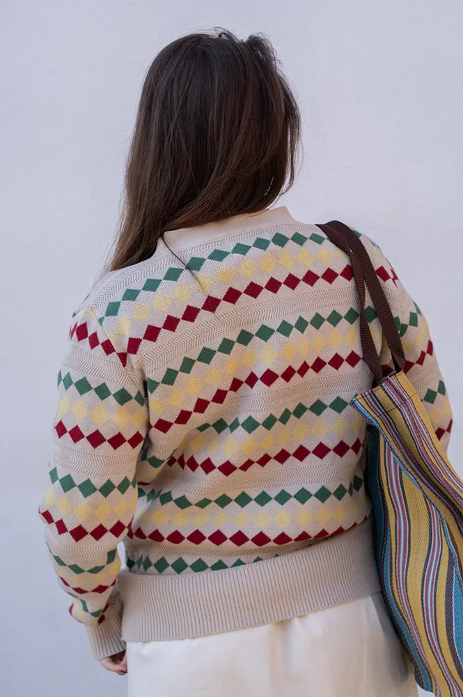 Far Afield Gilberto Diamond Stripe Cardigan