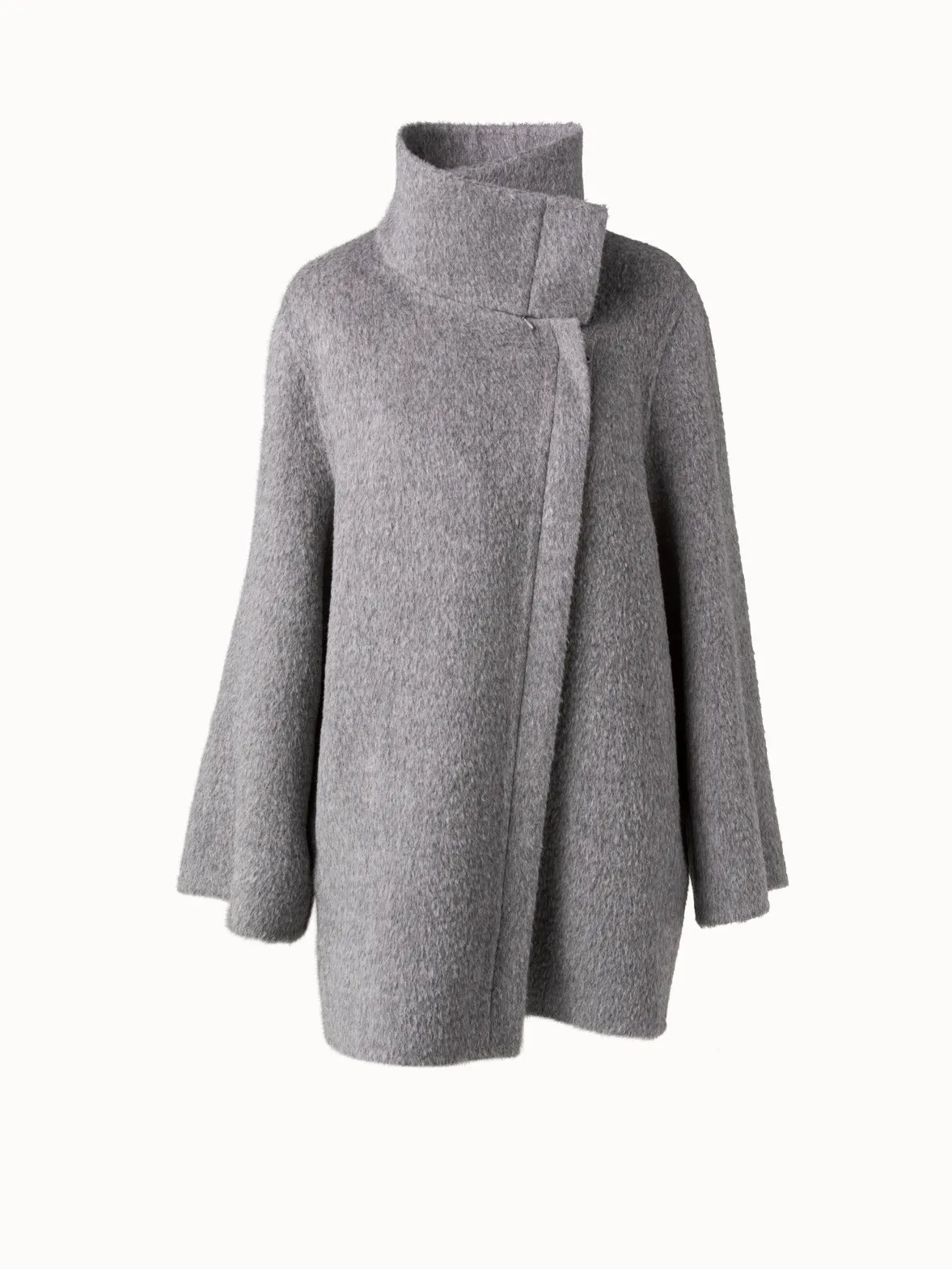 Fenix Alpaca Wool Two-In-One Coat Akris