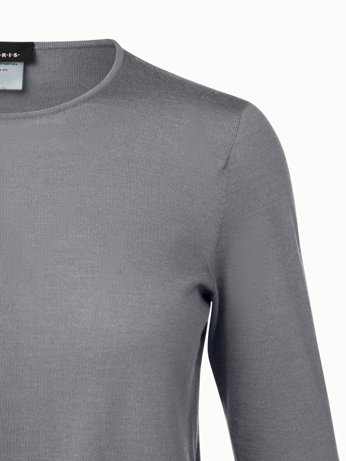 Fine gauge cashmere silk pullover Akris
