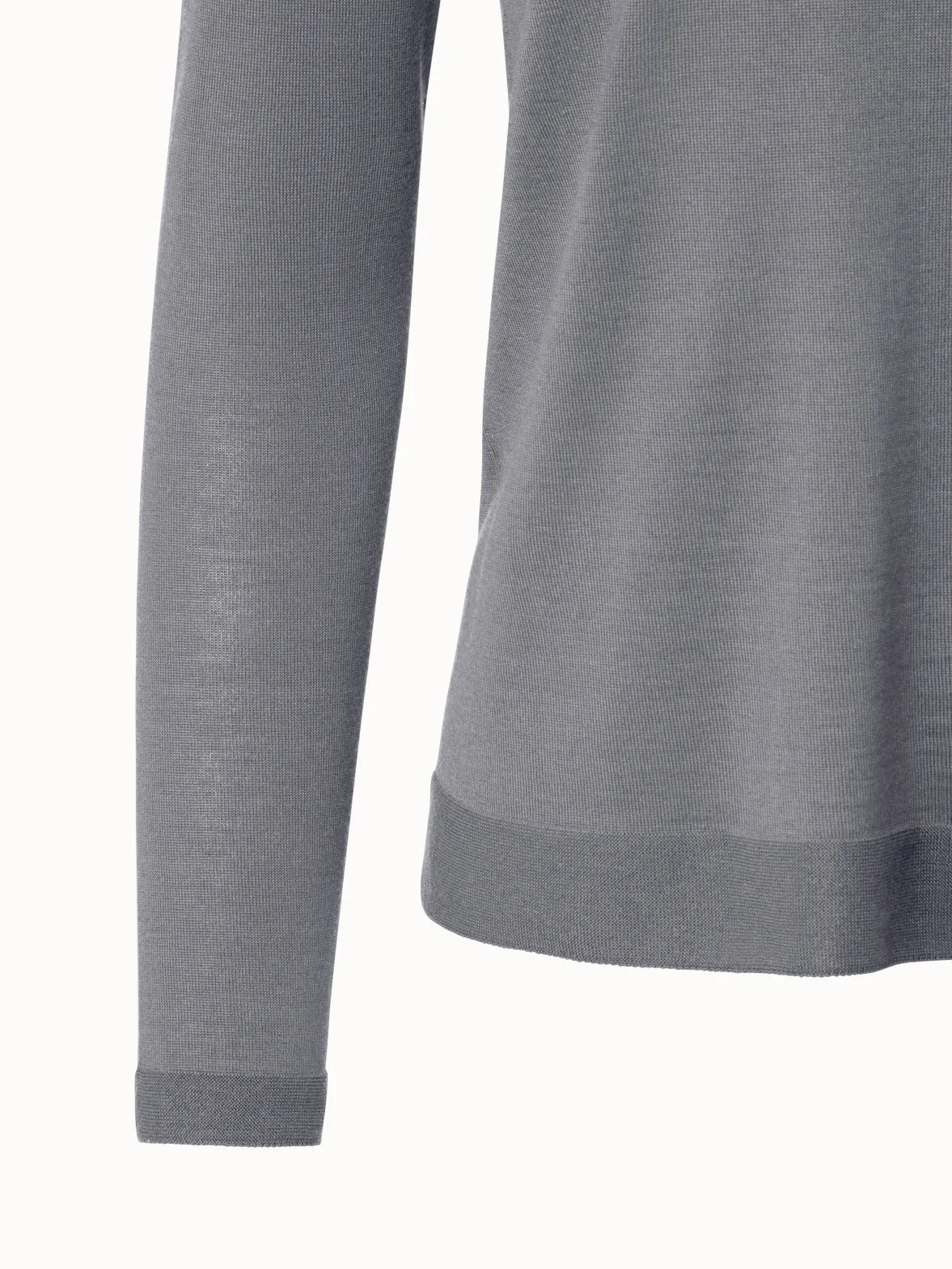 Fine gauge cashmere silk pullover Akris