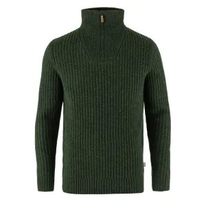Fjallraven Ovik Half Zip Knit Deep Forest