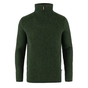 Fjallraven Ovik Half Zip Knit Deep Forest