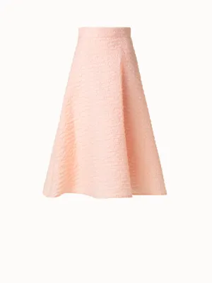 Flared Midi Skirt in 3D Bubble Organza Akris