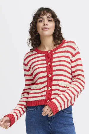 Fransa Belinda Poinsettia Cardigan