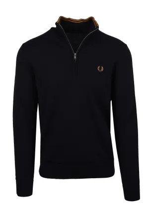 Fred Perry Classic Half Zip Jumper Navy