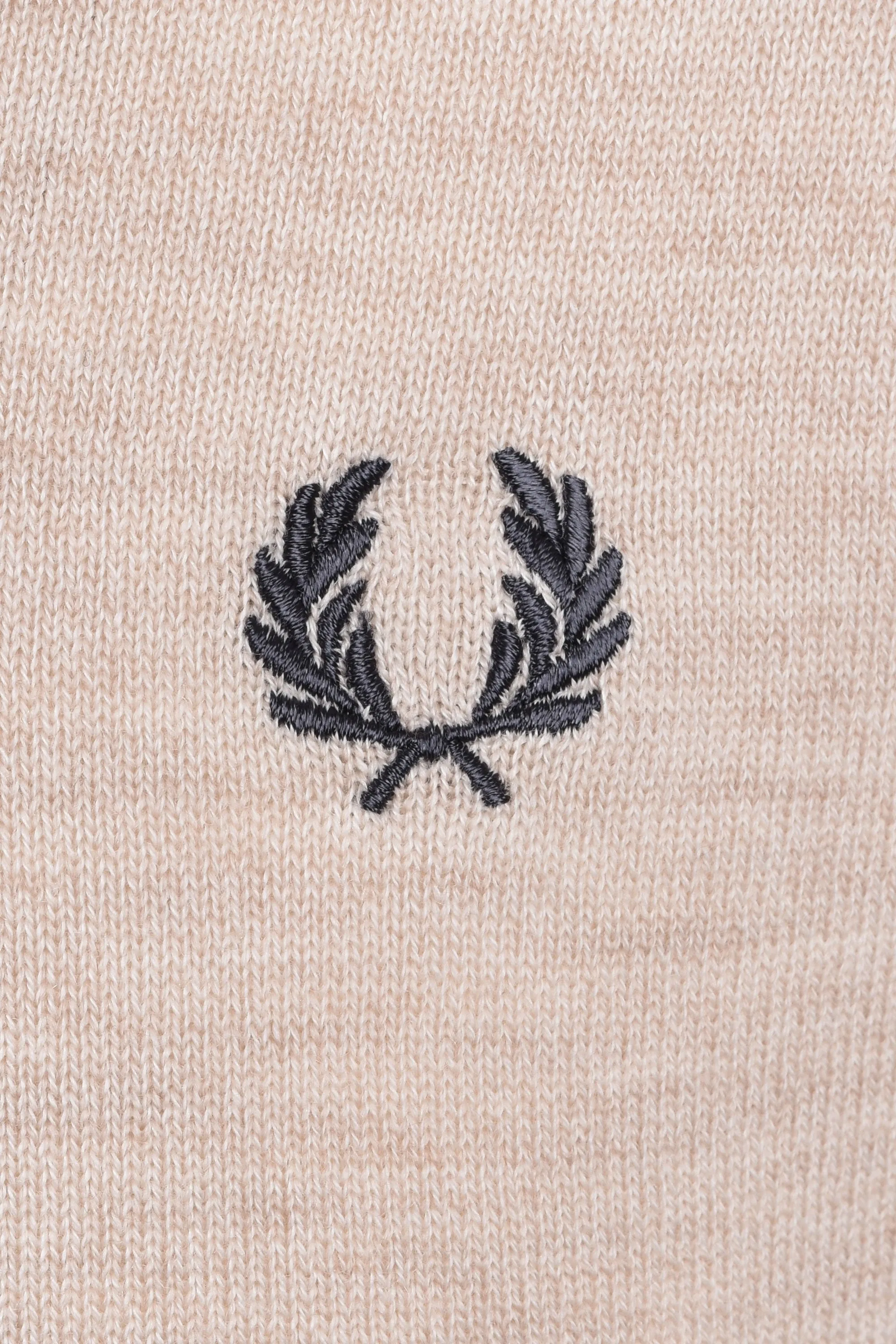 Fred Perry Classic Half Zip Jumper Porridge Marl