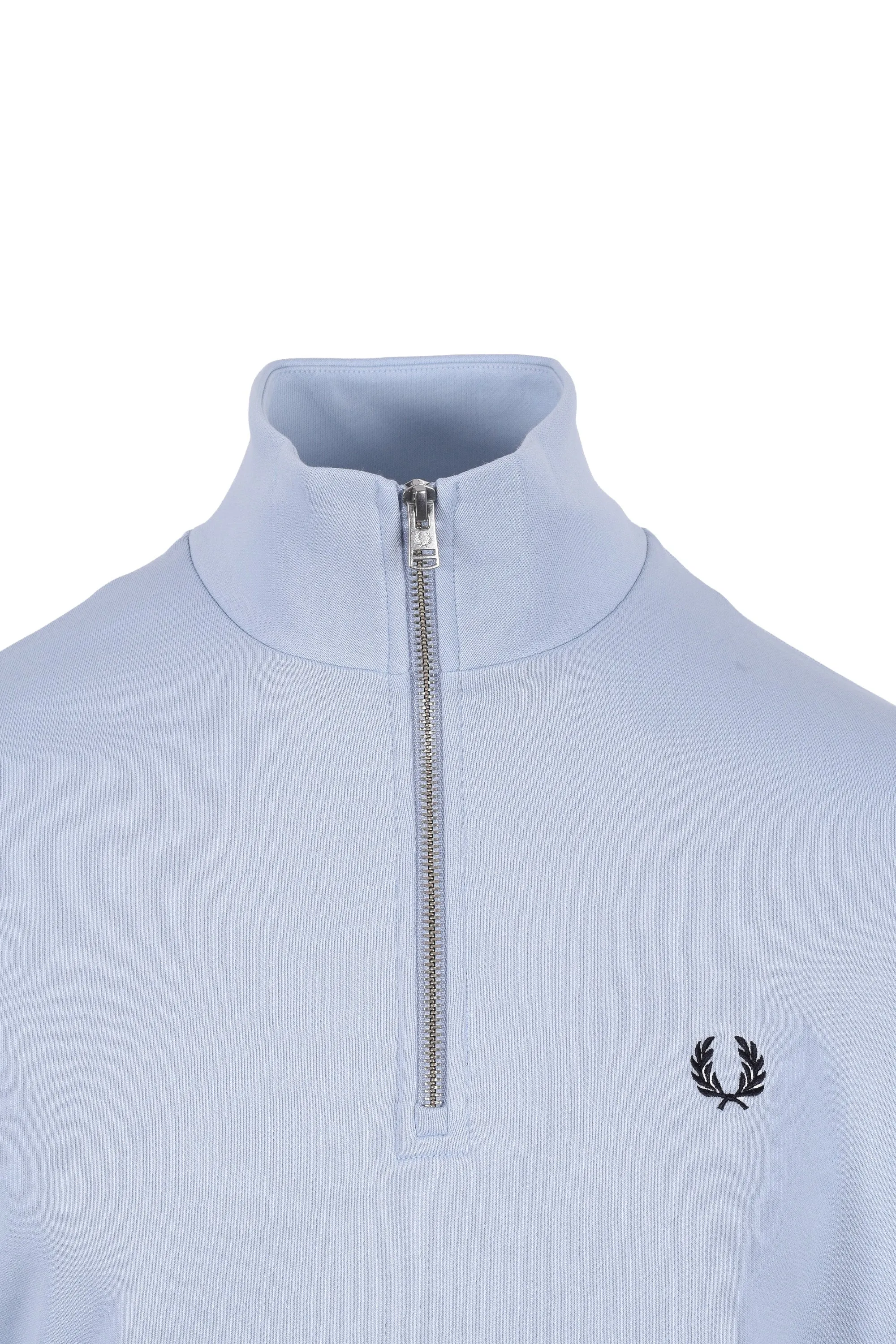 Fred Perry Half Zip Sweatshirt Light Smoke