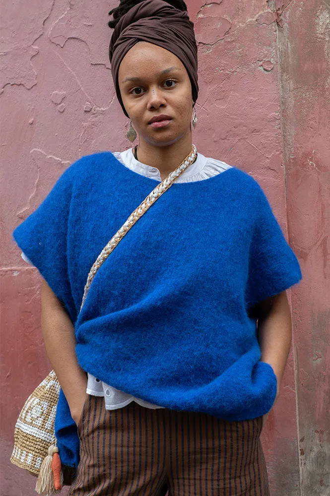 FRNCH Ina Electric Blue Sweater