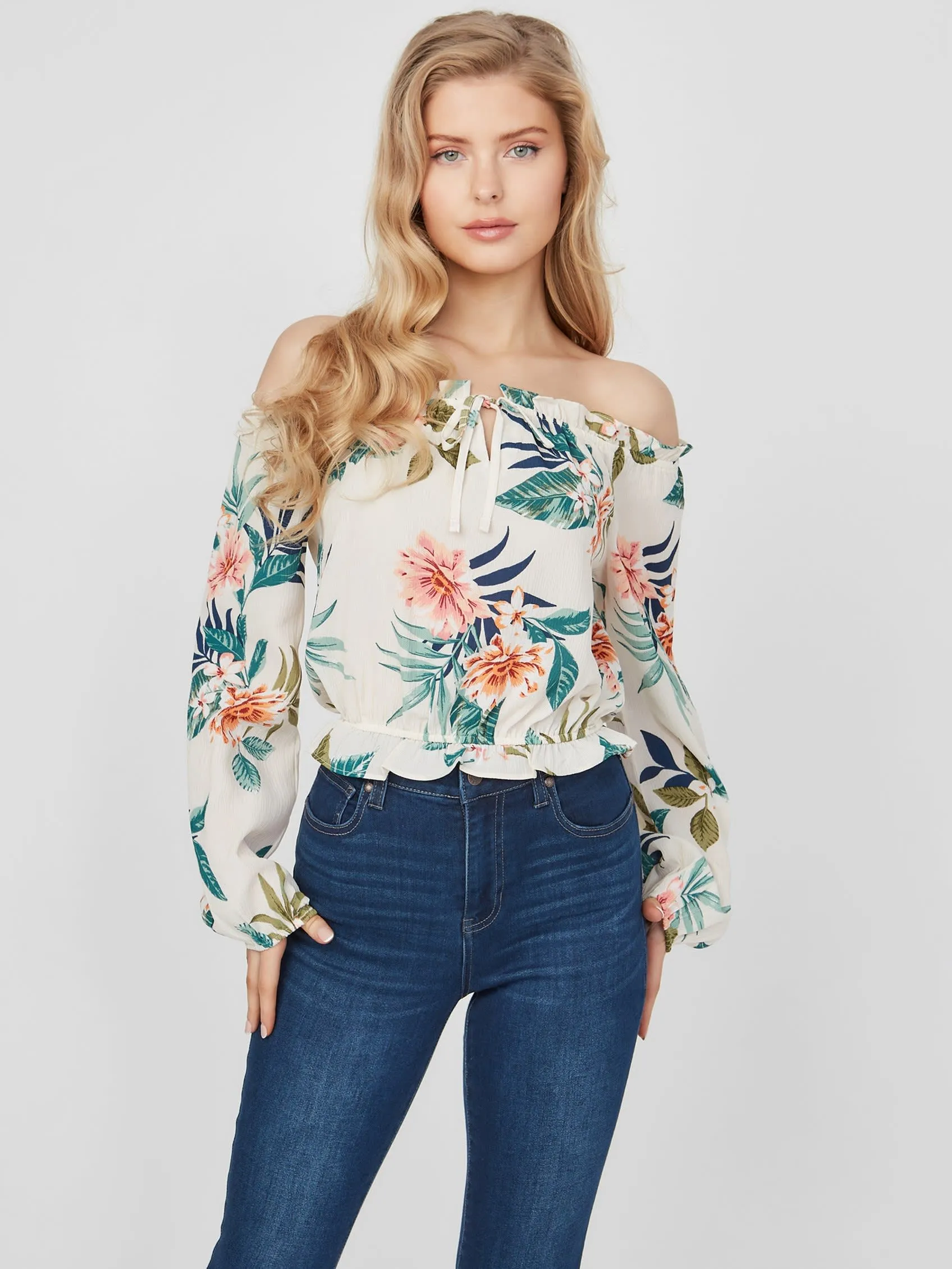 Gallia Off-the-Shoulder Top