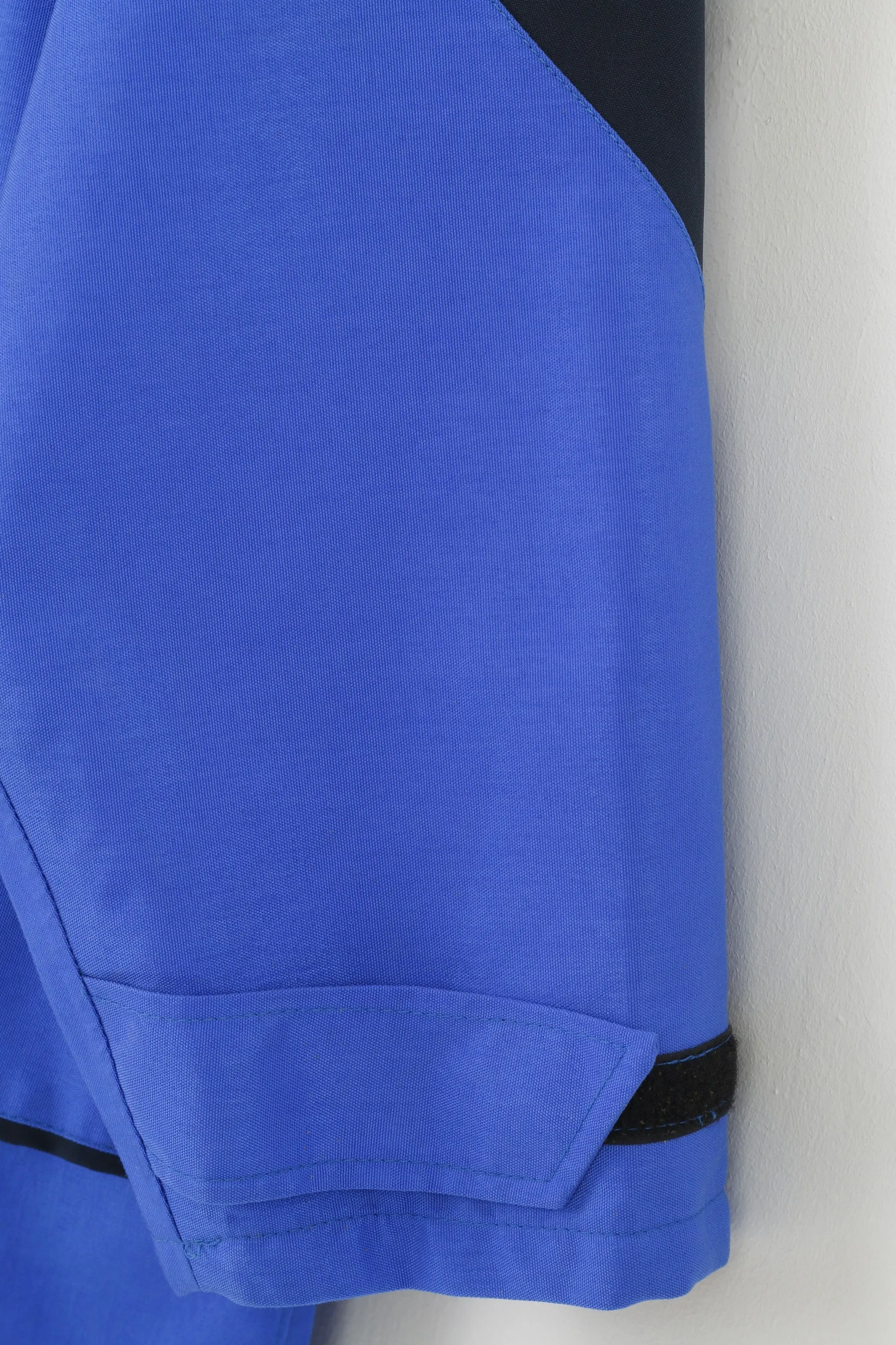 Gore-Tex Men XS Jacket Blue Full Zipper Hood Waterproof Pockets Vintage Top