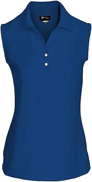 Greg Norman Royal Blue Sleeveless V-neck Polo Size S MSP$45