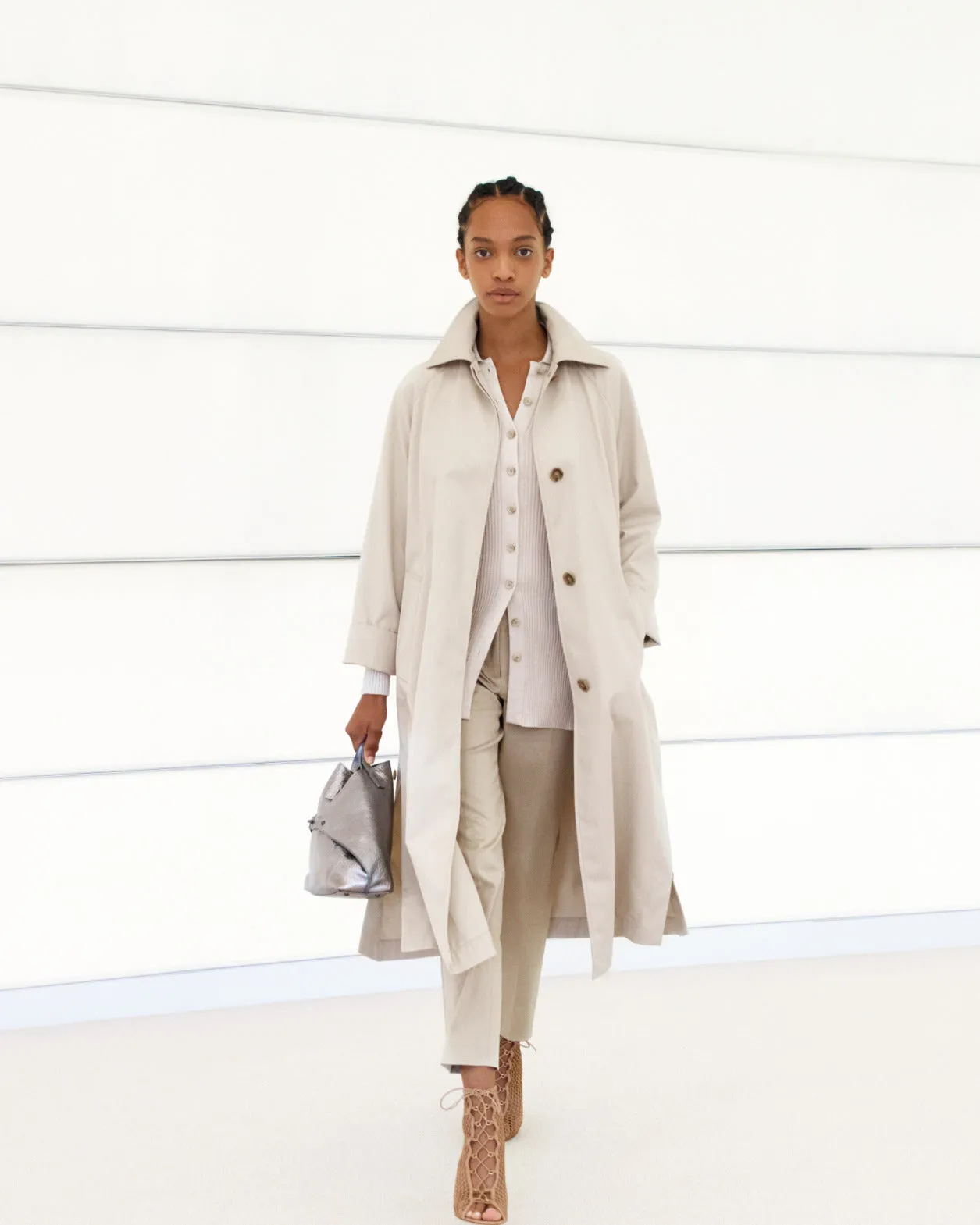 Hannes Cotton Gabardine Coat Akris
