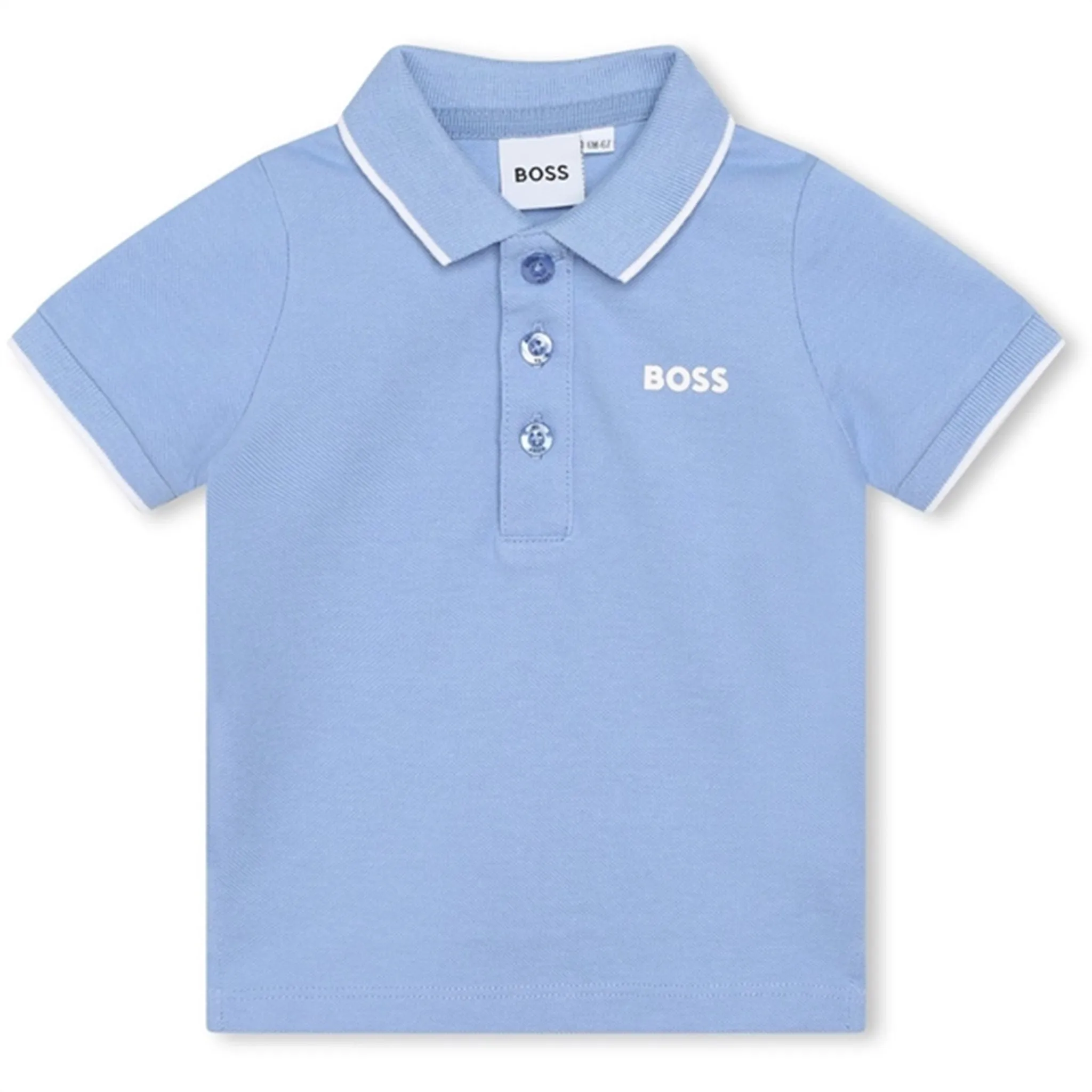 Hugo Boss Baby Short Sleeve Polo Pale Blue