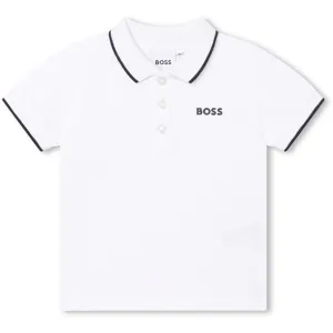 Hugo Boss Baby Short Sleeve Polo White