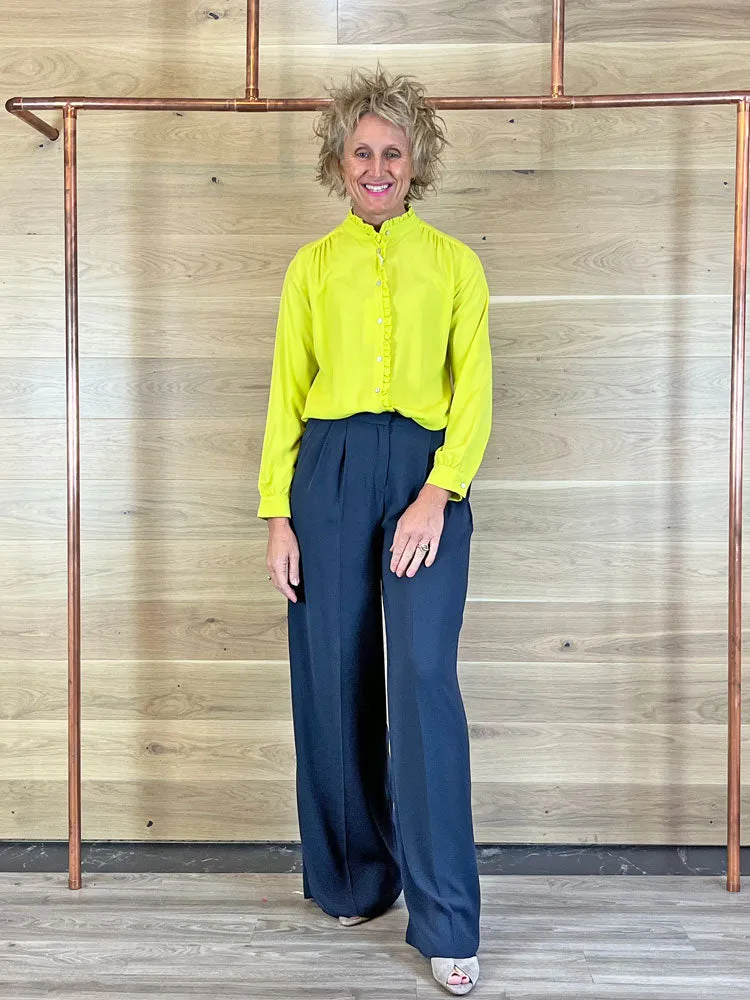 iBlues Papero Blouse Lime Green
