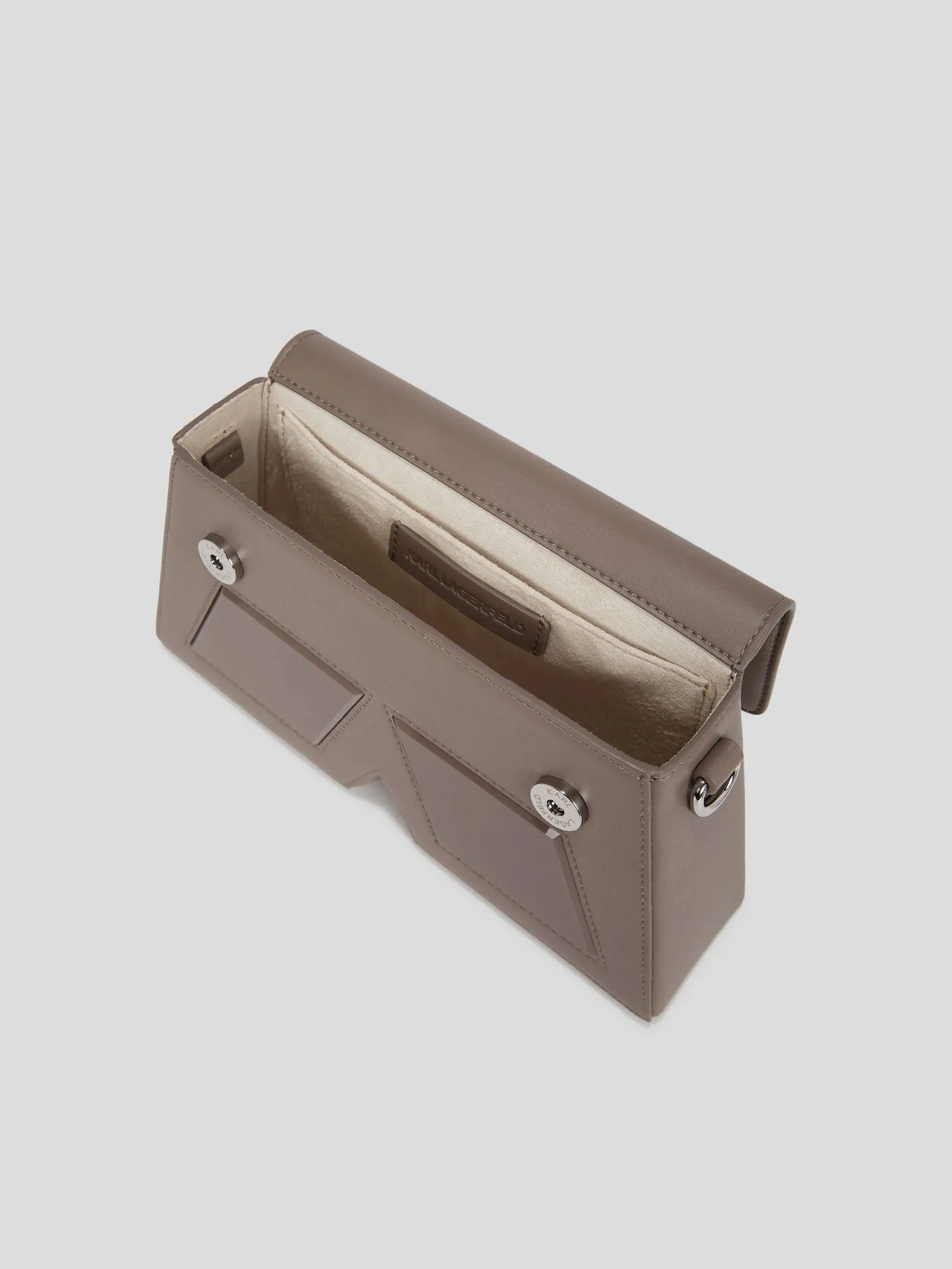 IKON K SMALL LEATHER CROSSBODY BAG