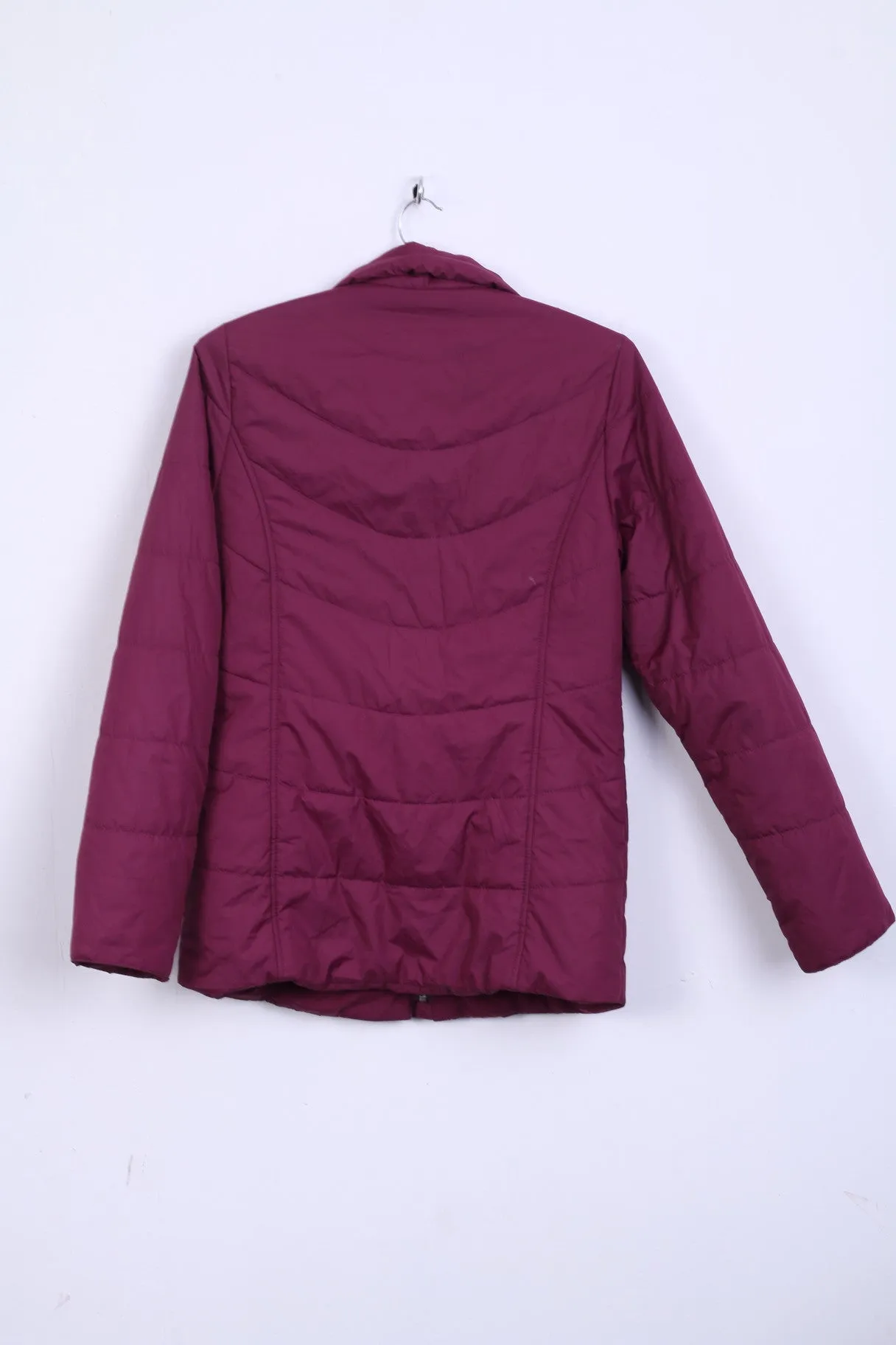 JAEGER Womens 8 S Jacket Purple Shawl Full Zip Warm