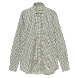James Purdey McKenzie Check Shirt Sage Green