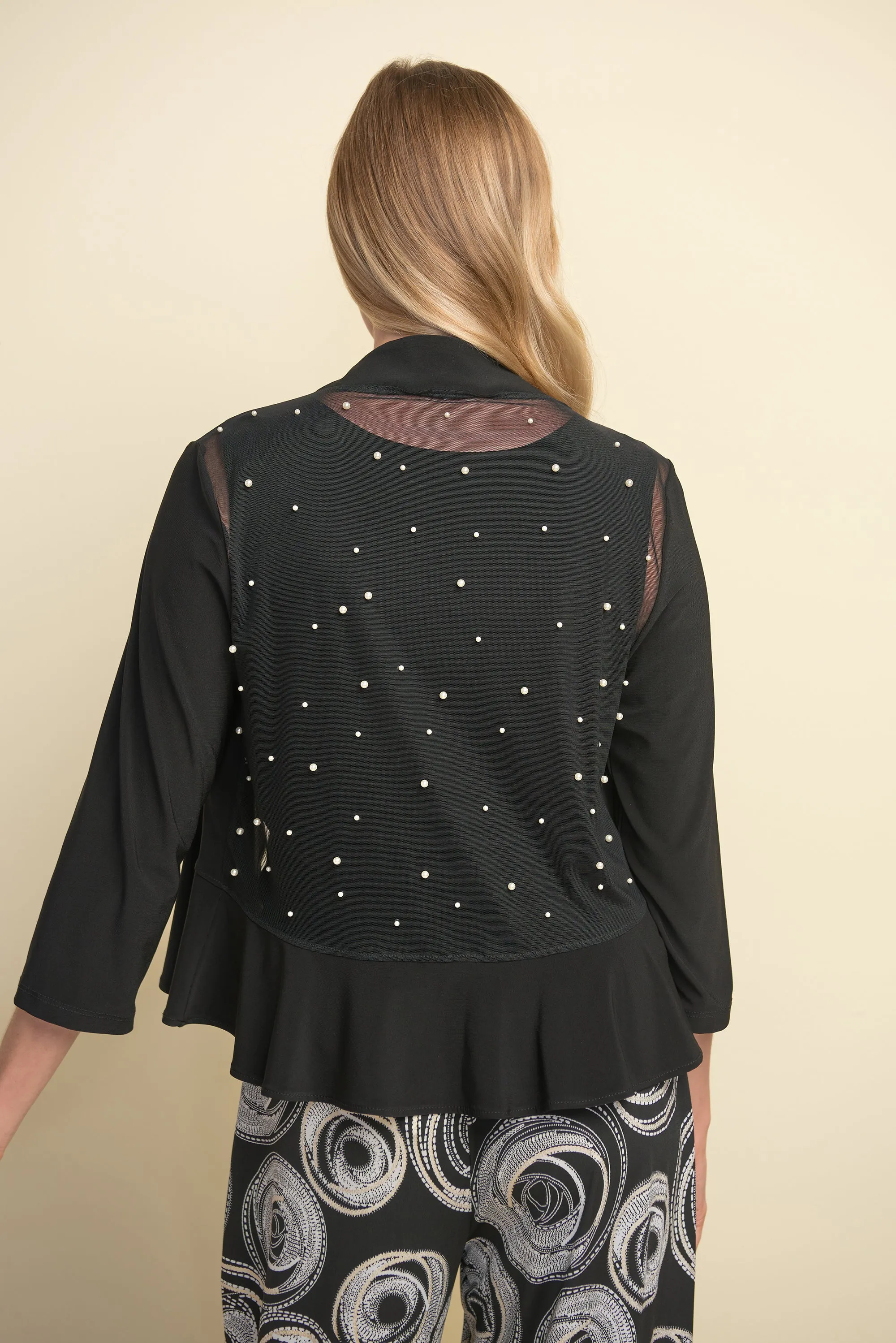Joseph Ribkoff - Cover Up navy - Style 211468 - 50% Off 1 x 10 Navy left