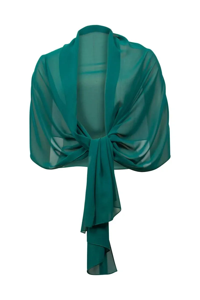 Joseph Ribkoff - Shawl - 223759 - 3 Colours Mineral Blue/ Sapphire Blue and Forest Green