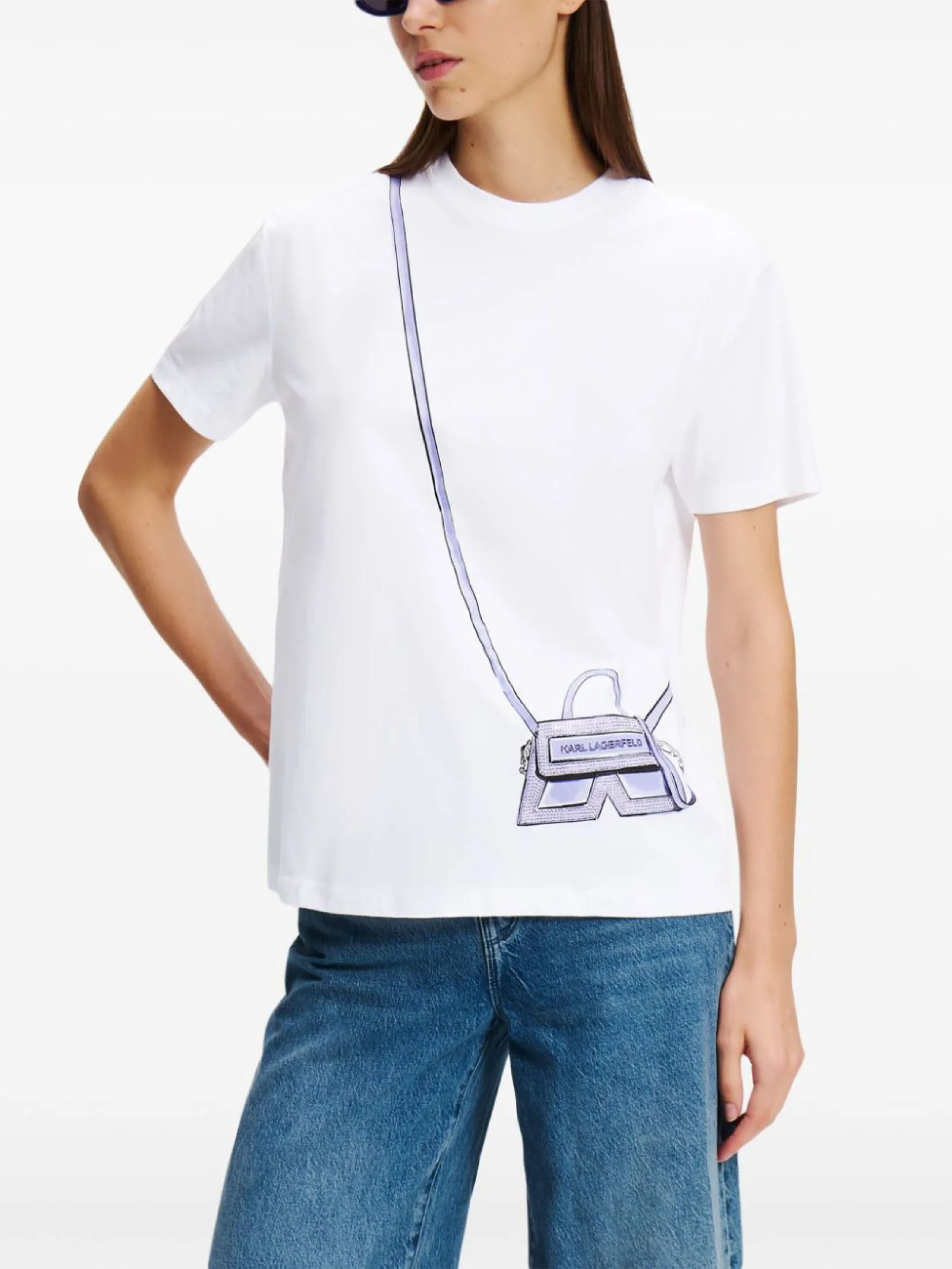 KARL K CROSS BAG T-SHIRT