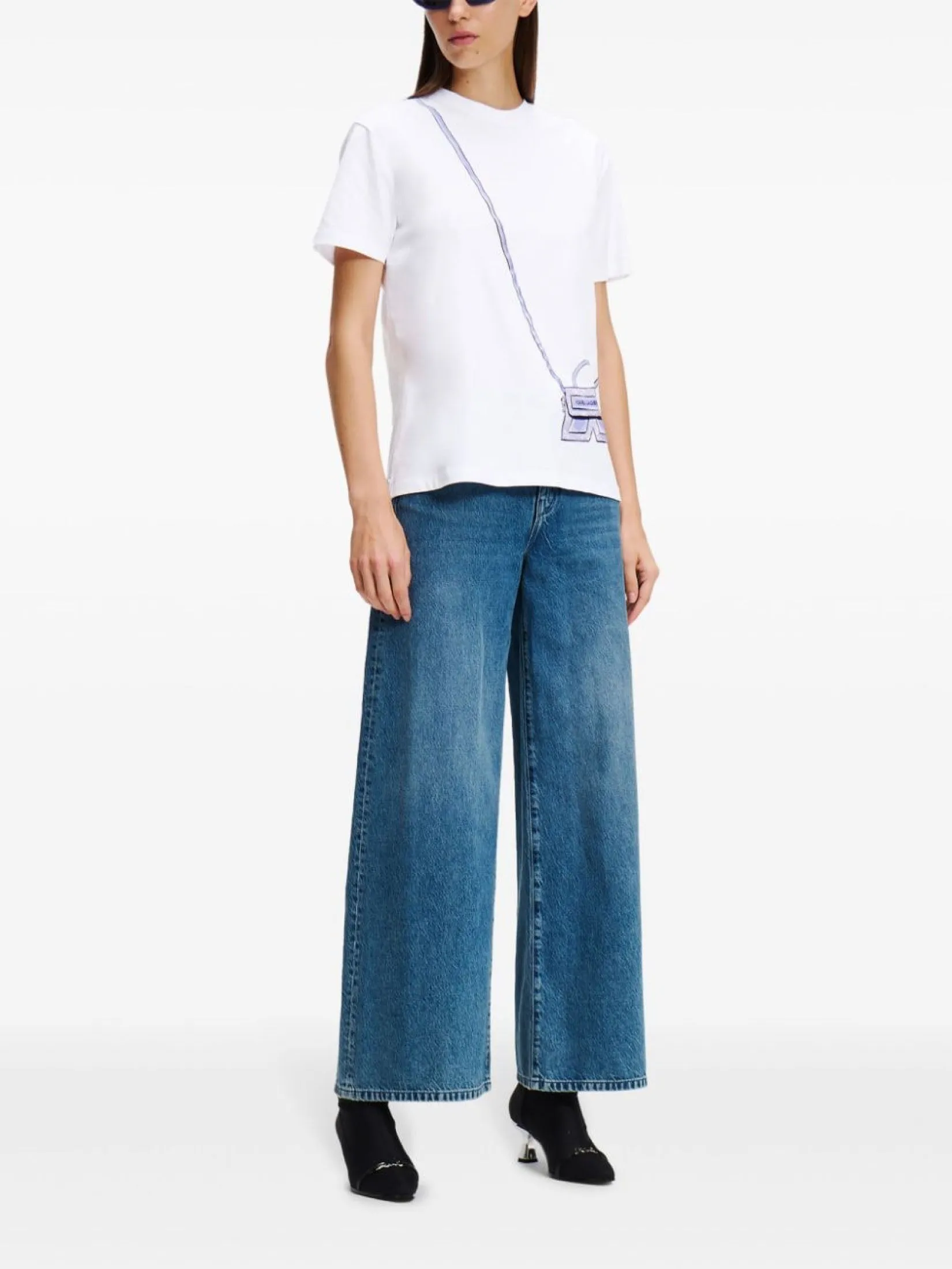 KARL K CROSS BAG T-SHIRT