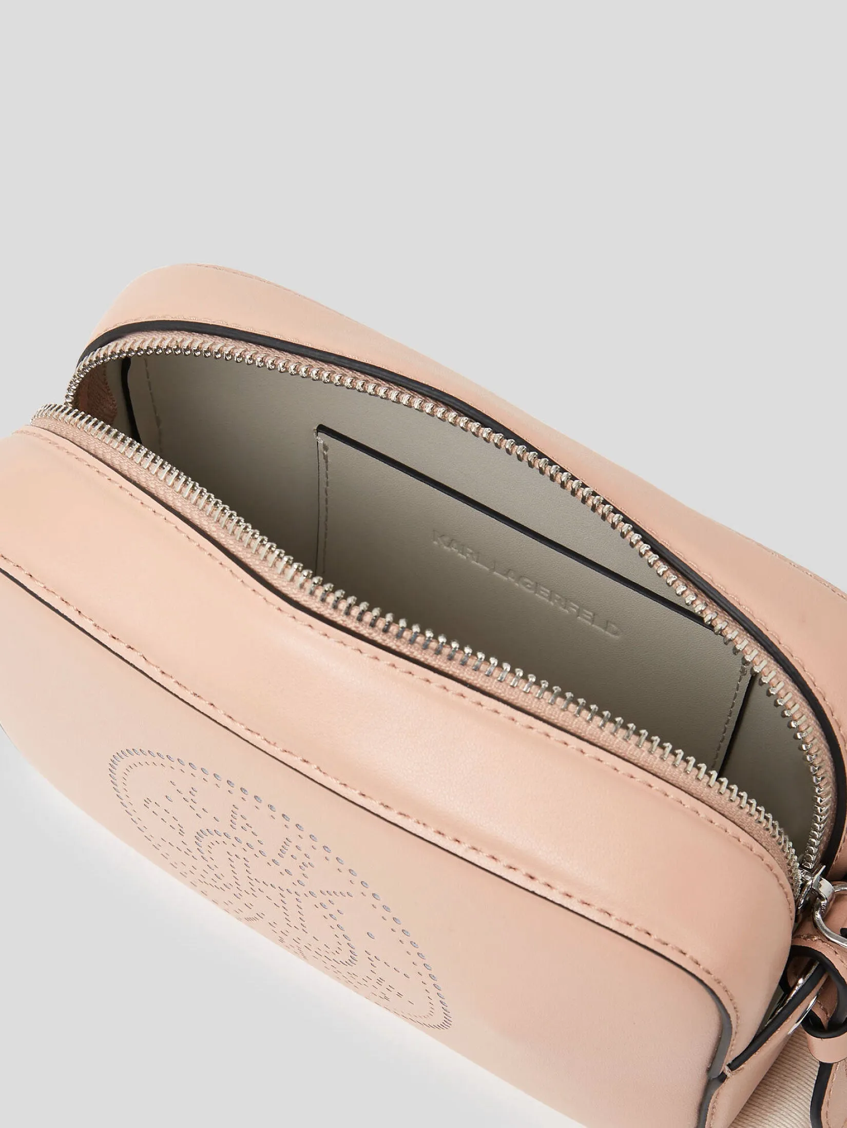 K/CIRCLE PERFORATED CROSSBODY BAG