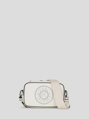 K/CIRCLE PERFORATED CROSSBODY BAG