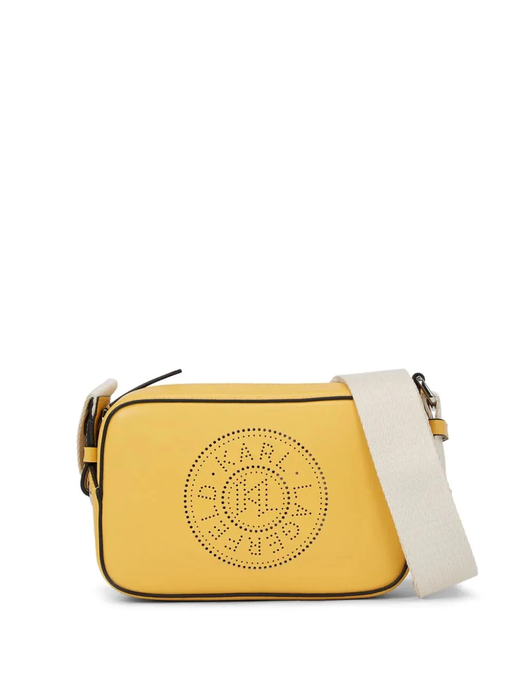 K/CIRCLE PERFORATED CROSSBODY BAG