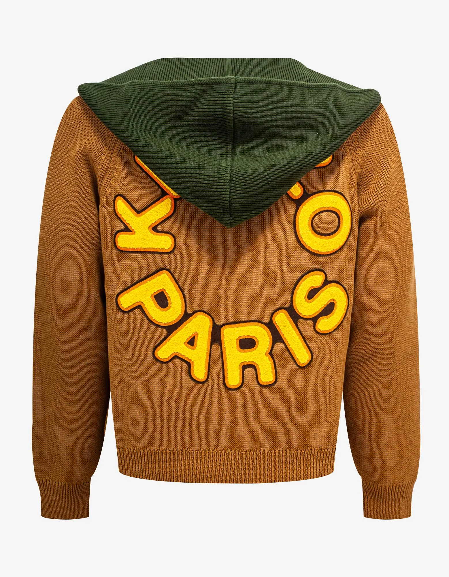 Kenzo Yellow Hooded Cardigan