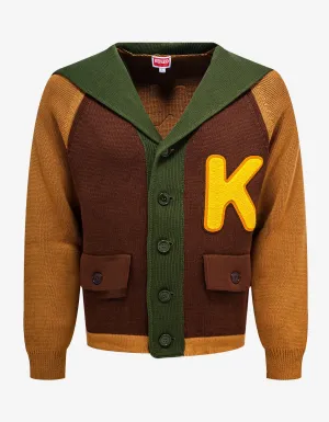 Kenzo Yellow Hooded Cardigan