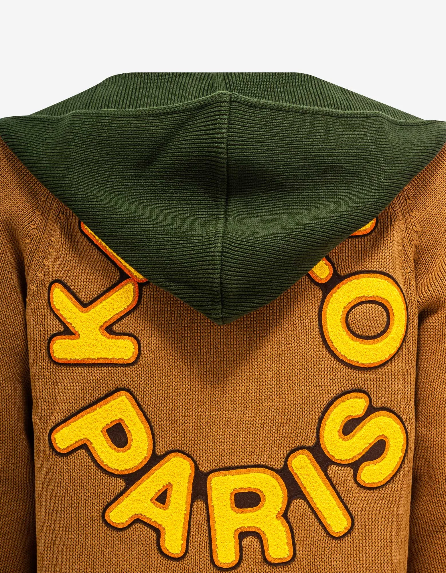 Kenzo Yellow Hooded Cardigan