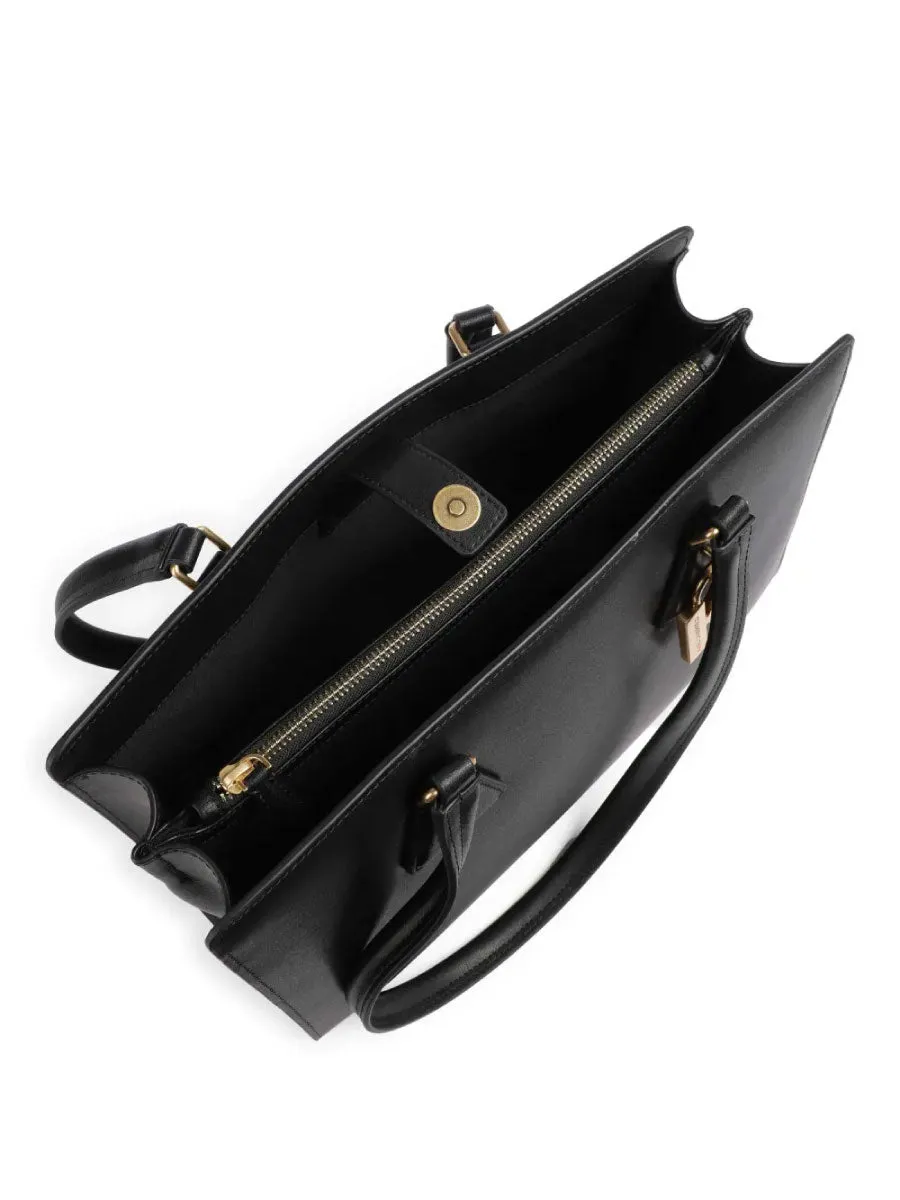 K/IKONIK LOCK LEATHER CROSSBODY BAG