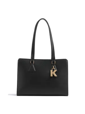 K/IKONIK LOCK LEATHER CROSSBODY BAG