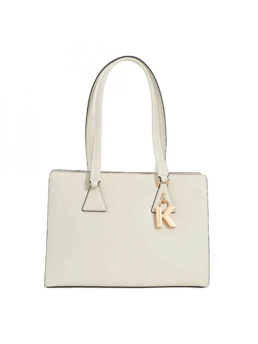 K/IKONIK LOCK LEATHER CROSSBODY BAG