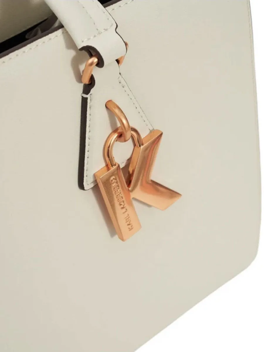K/IKONIK LOCK LEATHER CROSSBODY BAG