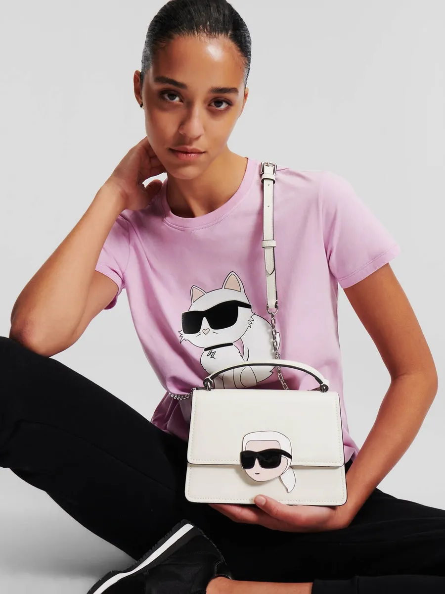 K/IKONIK LOCK MINI LEATHER CROSSBODY BAG