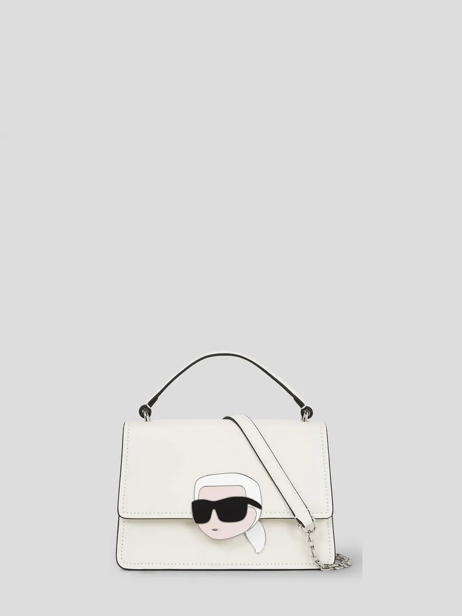 K/IKONIK LOCK MINI LEATHER CROSSBODY BAG