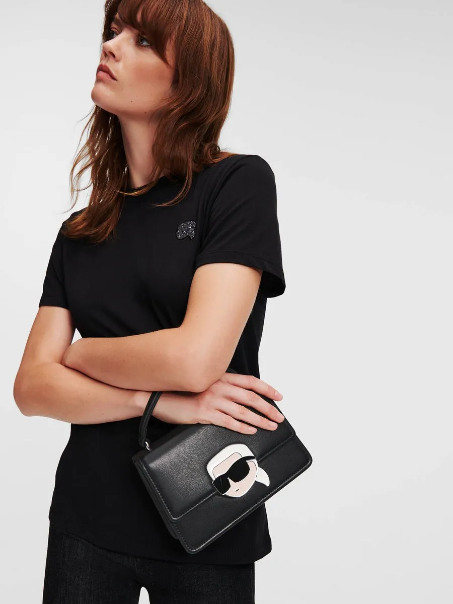 K/IKONIK LOCK MINI LEATHER CROSSBODY BAG